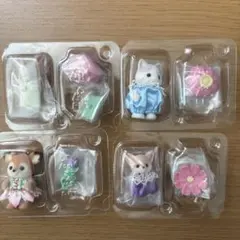 シルバニアファミリー 赤ちゃんお花畑のおともだちシリーズ　4点セット