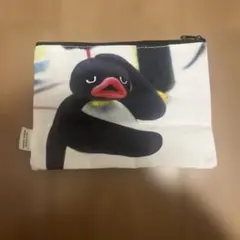 ピングー　フラットポーチ　D柄