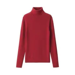 【無印良品】洗えるウールハイゲージリブタートルネックセーター