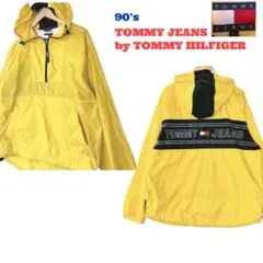 90's 美品 】TOMMY JEANS アノラック パーカー　黄　L