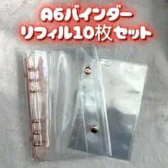 シール帳　バインダー　A6 リフィルセット　ピンクゴールド