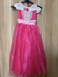 ピンク フローラルデザイン ドレス 120cm