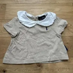 East Boy ベージュ襟付きTシャツ　80のサムネイル