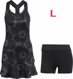 アディダス　マリメッコ　テニス　Yバック　ワンピース　セットアップ　Mサイズ マリメッコ adidas セットアップ アディダス マリメッコ テニス Y