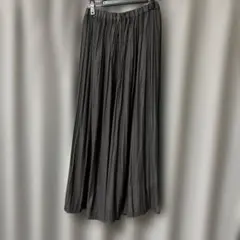 グレー ロングプリーツスカートのサムネイル