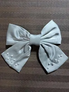 ヘアーアクセサリー　リボンバレッタ