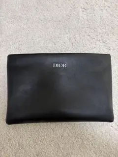 【訳あり】DIOR ディオール ポーチ ブラックレザー ノベルティ