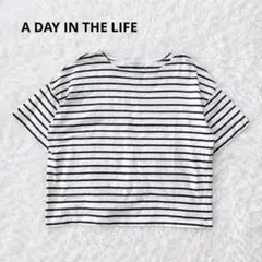 ユナイテッドアローズ 半袖Tシャツ カットソー ボーダー 白 グレー ゆったり