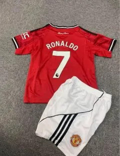 130cmユナイテッド　ロナウド　子供サッカーシャツセット