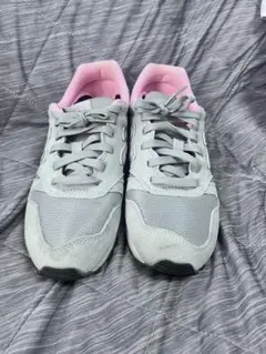 New Balance373 グレー/ピンク スニーカー