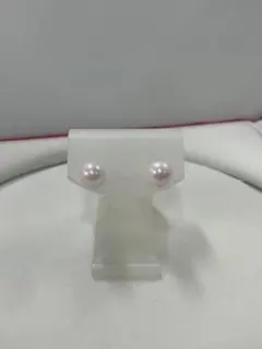 伊勢志摩英虞湾産あこや真珠　7.8 7.9mm パールピアス