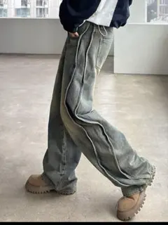 dazyサイドライン デニムパンツ