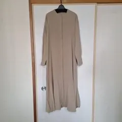 ケルシャンス　裾フレアー　長袖　ロングシャツワンピース