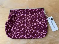 マリメッコ　Pikkuinen Unikko がま口ポーチ
