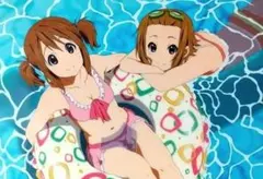 けいおん！ 平沢唯＆田井中律 水着 A4クリアファイル