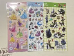 ディズニー ペタペタシール プリンセス アリス ズートピア 3枚セット