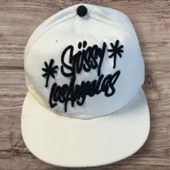 希少✨ステューシー × ニューエラ キャップ 61.5cm 白 SSリンク 刺繍