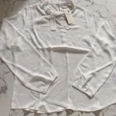 earth music&ecology リボン付き シャツ トップス ブラウス