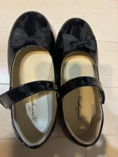 キャサリンコテージ ブラックフォーマルシューズ 22.0センチ