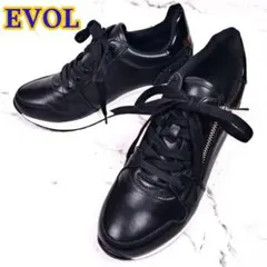 美品✨️ EVOL metoka サイドジップ スタイルアップスニーカー 厚底のサムネイル