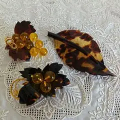 ヴィンテージブローチ3点セット