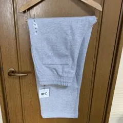 ★新品未使用★ UNIQLO CスウェットワイドパンツサイズM03グレー標準丈