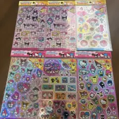 サンリオキャラクターズ　キラッとシール　ホログラムシール 6枚