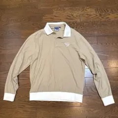 Maison Kitsuné Golf 長袖ポロシャツ ベージュ Maison Kitsuné Golf 長袖ポロシャツ ベージュ Maison Kitsuné Golf