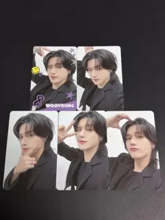 ウヨン ペンミ 神戸 ラントレ トレカ 5種 コンプ ATEEZ 4