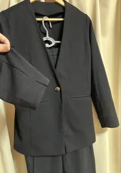 IEDIT BALLET FIT ノーカラージャケット ブラック L