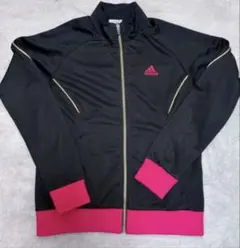 adidas ブラック ピンク ジャージ上下セット　Lサイズ　巾着付　新品未使用