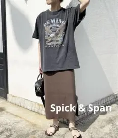 Spick & Span コットンタンクスリット ニットワンピース