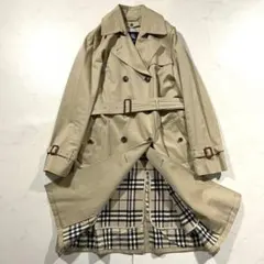 バーバリーロンドン トレンチコート 38 ライナー ノバチェック ベルト ロング