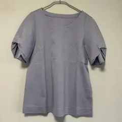 【超美品】NOLLEY’Sフリル袖 Tシャツ ラベンダー サイズ36のサムネイル