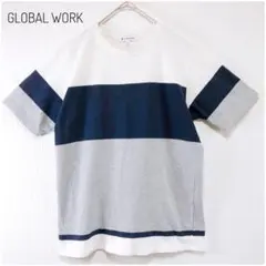 小さいサイズ グローバルワーク ボーダーTシャツ コットン100% カジュアルのサムネイル