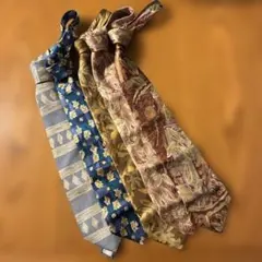 ネクタイセット 5本 シルク 花柄