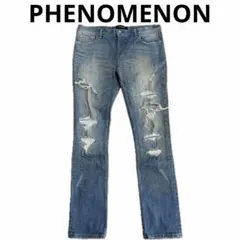 PHENOMENON ダメージ スキニーデニム W34 2015ssのサムネイル