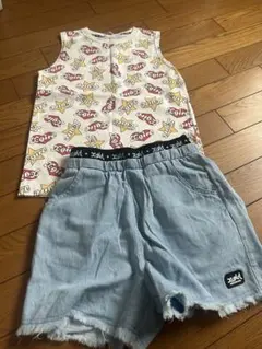 xgirl Tシャツとデニムショーツセット 130
