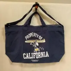 SNOOPY(スヌーピー) ラージショルダーバッグ SURFIN柄