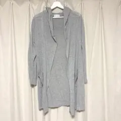 プラステ　フーデッドカーディガン　グレー　M✨