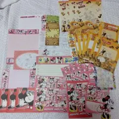 ミニーマウス チップとデール　レターセット まとめ売り☆平成レトロ