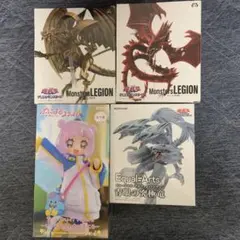 オシリス天空龍　ラーの翼神竜　ブルーアイズ　ぷにるはかわいいスライム　計4点