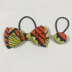 現品限り SALE☘️ No.29 アフリカン シュシュ 2点セット バティック 