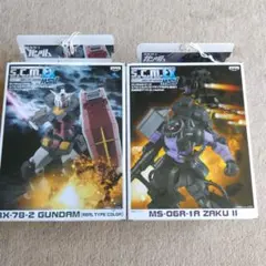 非売品ガンダムリアルカラーと 黒い三連星高機動型ザクの２セット