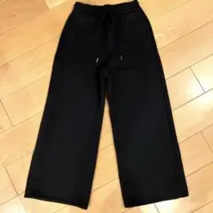 【新品】GU パフスウェットバギーパンツ ブラック Lサイズ
