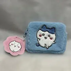 ちいかわ　ふわふわミニポーチ　ハチワレ