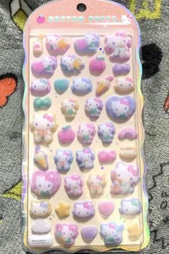 ハローキティ コットンパフィーシール　サンリオ　キティ　正規品