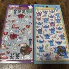 正規品　ボンボンドロップシール ベイマックス　スティッチ　2枚セット