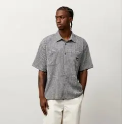 Stussy CRINKLED CHECK SS SHIRT 新作シャツ - メルカリ