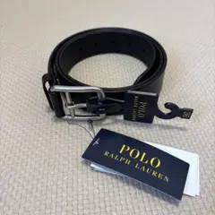 POLO RALPH LAUREN ブラックレザー ベルト 36インチ